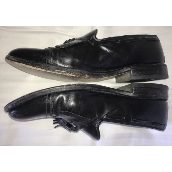 Allen Edmonds Dalton Dress Loafer Kiltie Tassel Mens Size 9B Cap Toe Black main image 9
